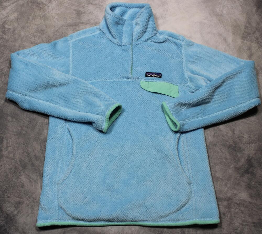Patagonia Re-Tool Snap-T Fleece Pullover Womens S Blue Teal Polartec 25442